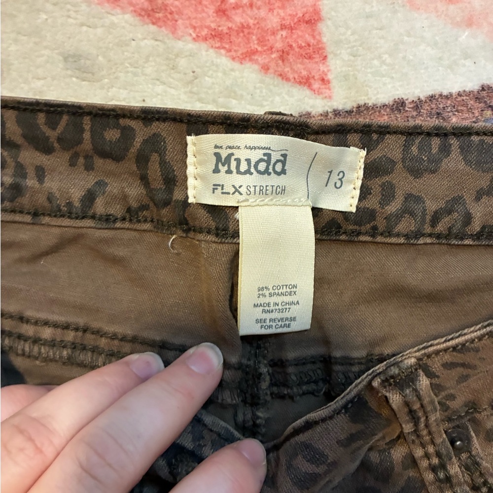 Mudd Tan Leopard Print Pants